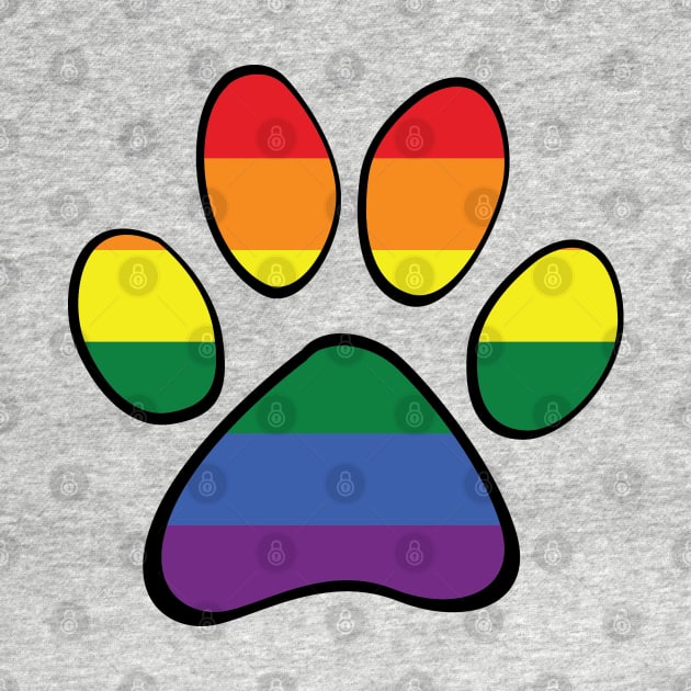 Gay Pride Paw by HyperOtterDesigns